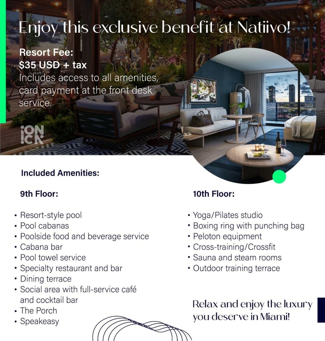 1-Bedroom Suite at NATIIVO Miami